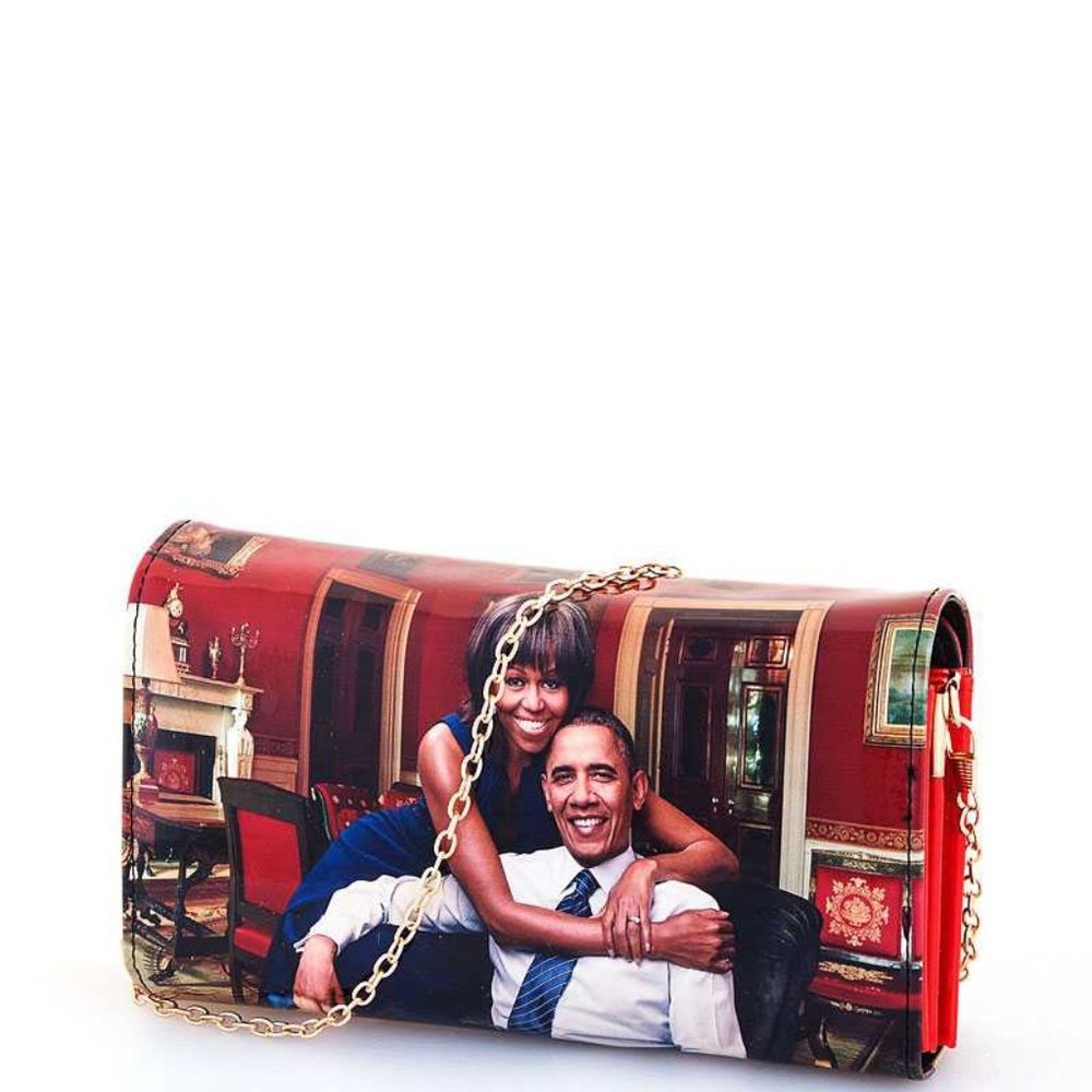 Magazine Cover Picture Crossbody Clutch Wallet